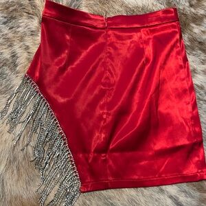 Long Live Cowgirls Rhinestone Fringe Skirt